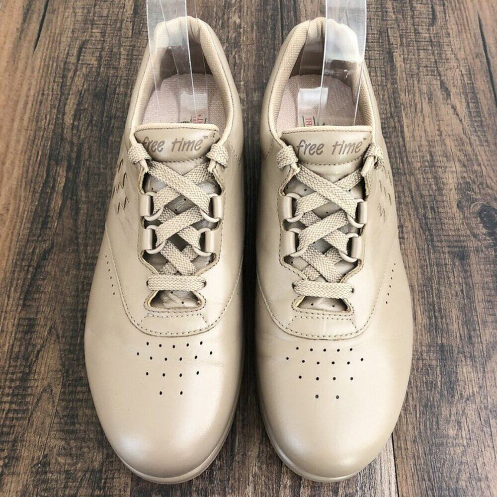 SAS Free Time Walking Shoe Lace Up Sneaker Size 9 Narrow Mocha Beige 72686043 - Picture 3 of 16